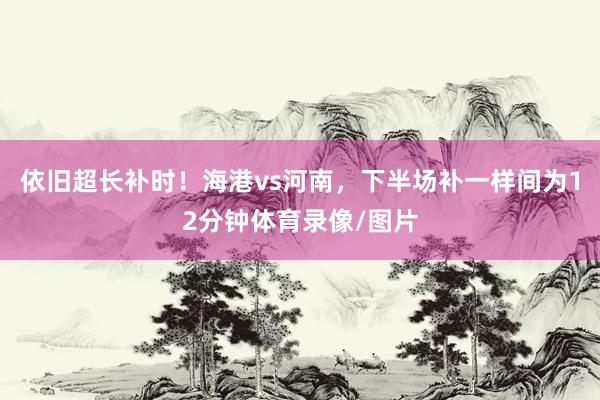 依旧超长补时！海港vs河南，下半场补一样间为12分钟体育录像/图片