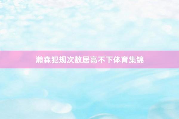 瀚森犯规次数居高不下体育集锦