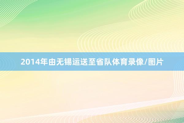 2014年由无锡运送至省队体育录像/图片