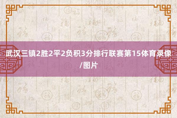 武汉三镇2胜2平2负积3分排行联赛第15体育录像/图片